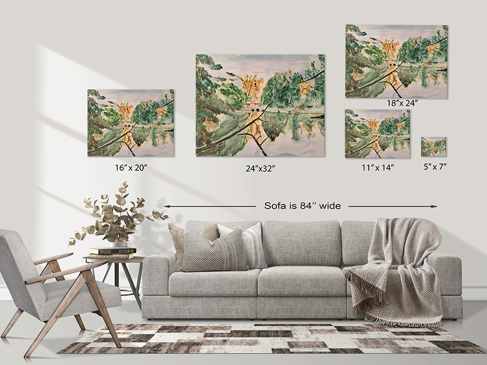 "Crystal River Reflections" on Gallery Wrapped Low Profile Canvas