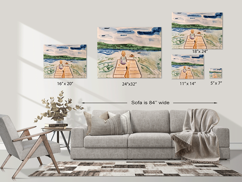 "Dock at Big Fisher" Gallery Wrapped Canvas - Choose Your Size!