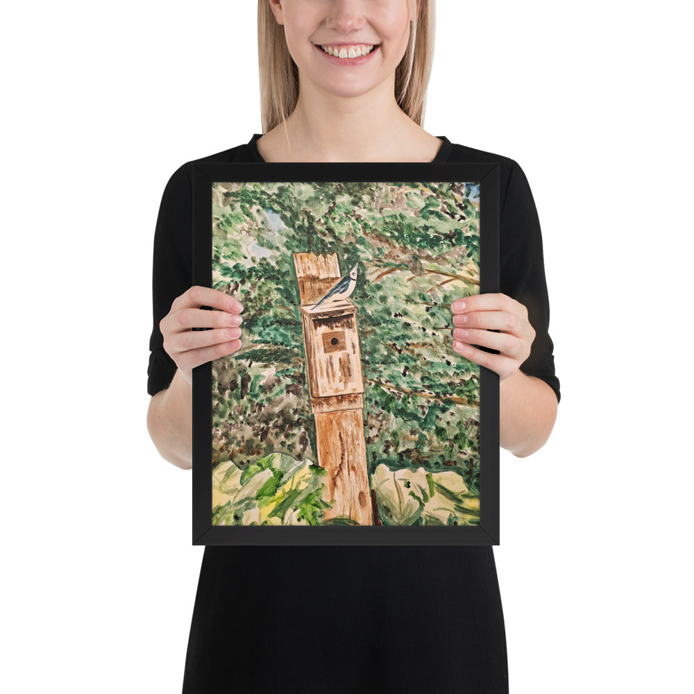 "Mr Jay at the Cottage" 11" x 14" Gallery Print with choice of frame!