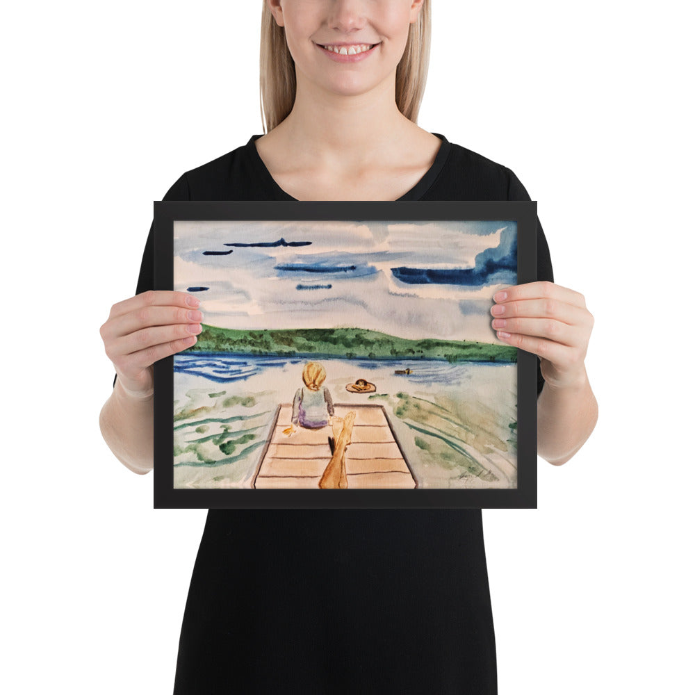 "The Dock at Fisher Lake" 11" x 14" Gallery Print with choice of frame!