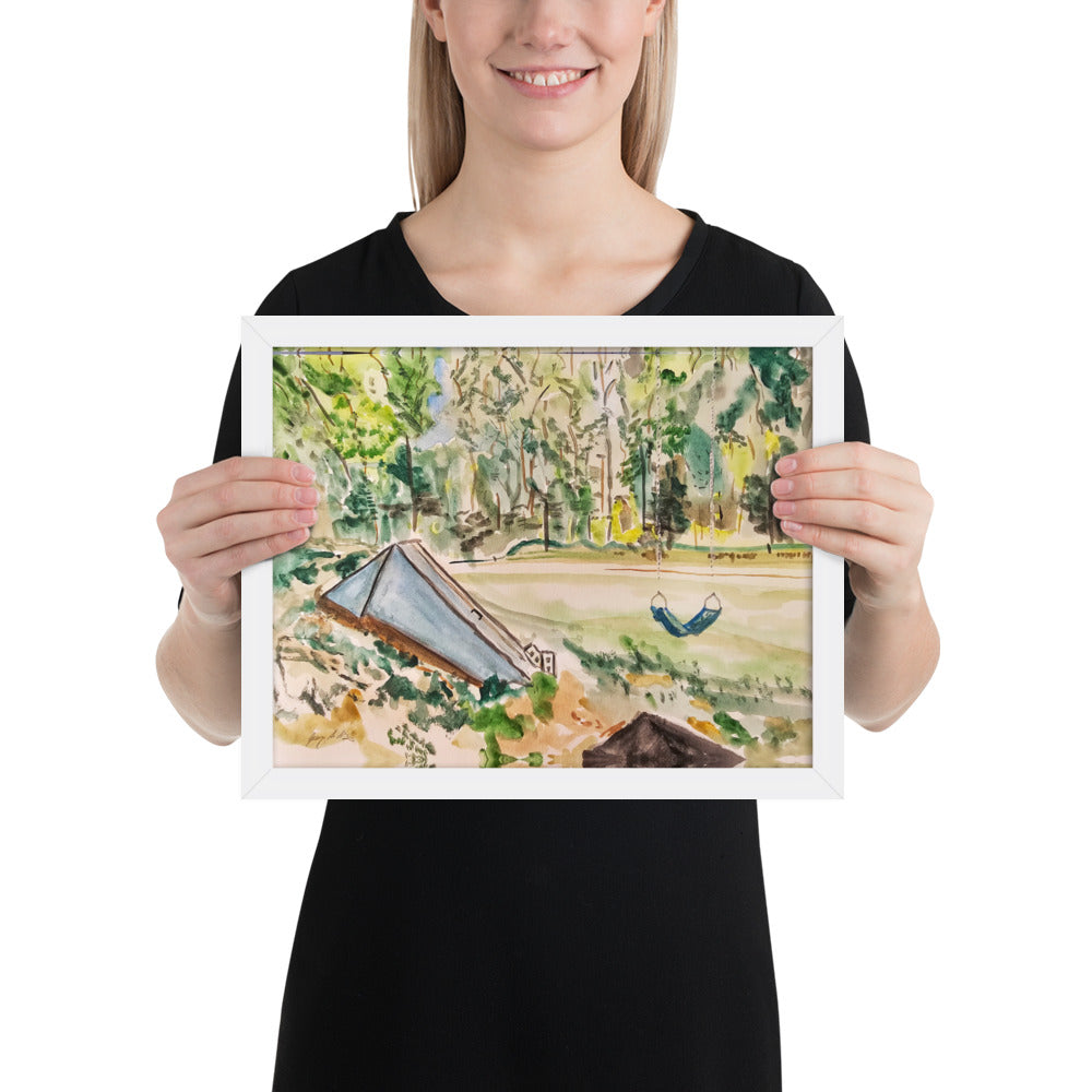 "Cellar and Swing" 11" x 14" Gallery Print with choice of frame!