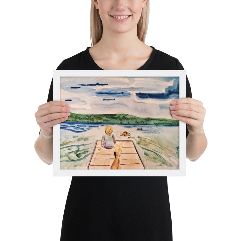 "The Dock at Fisher Lake" 11" x 14" Gallery Print with choice of frame!