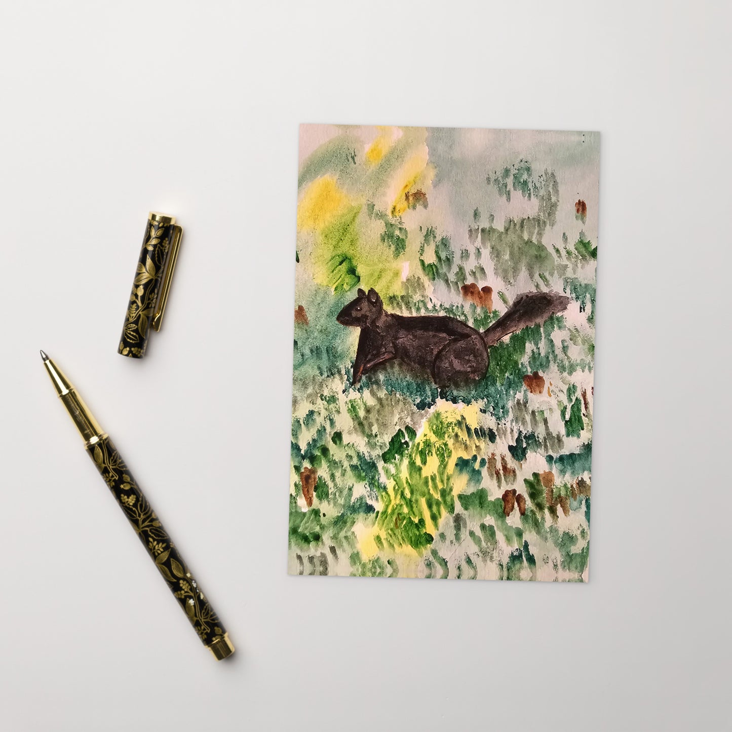 Black Squirrel - Custom Postcard Print
