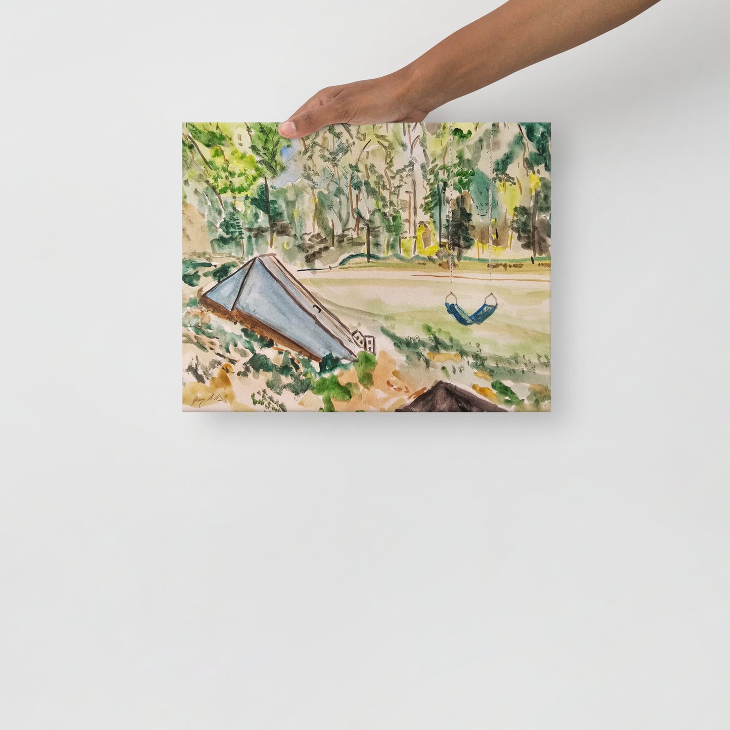 "Cellar and Swing" Low Profile Gallery Wrapped Canvas - Choose Your Size