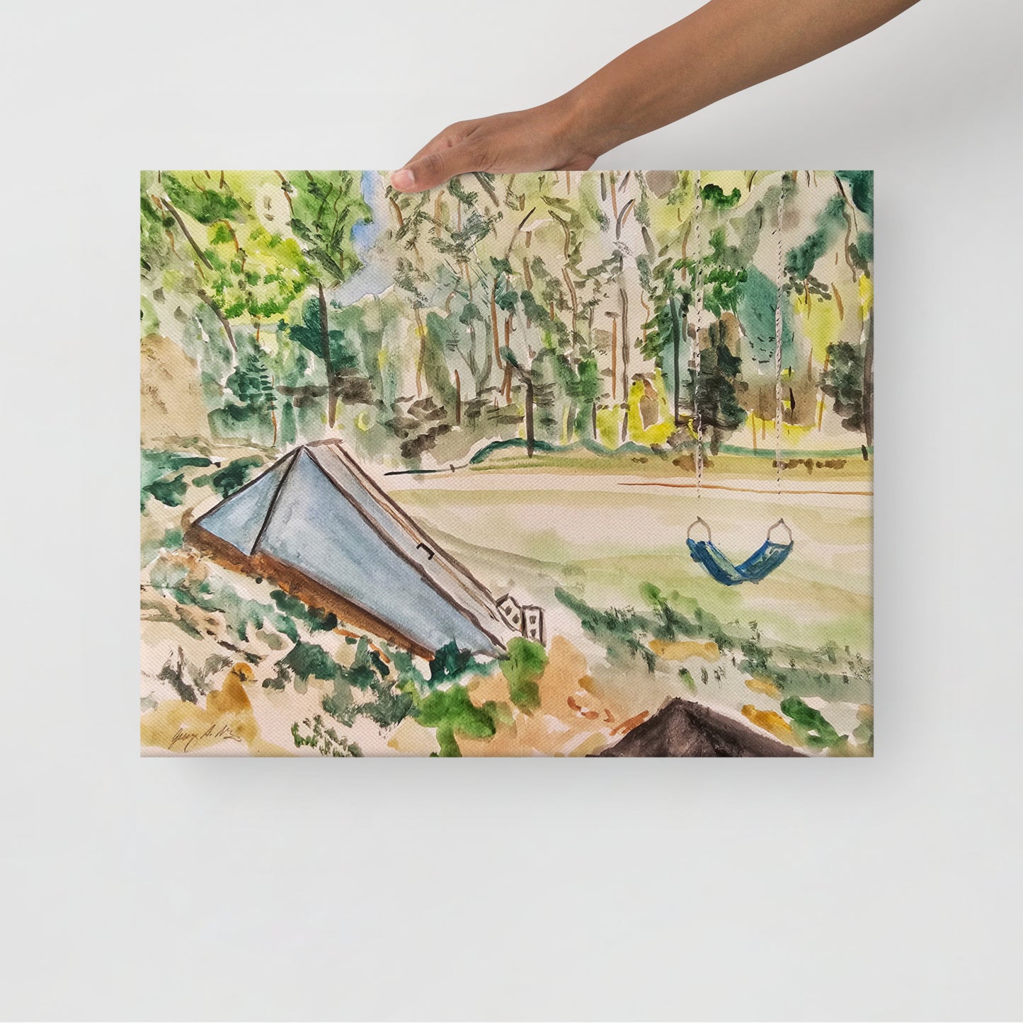 "Cellar and Swing" Low Profile Gallery Wrapped Canvas - Choose Your Size