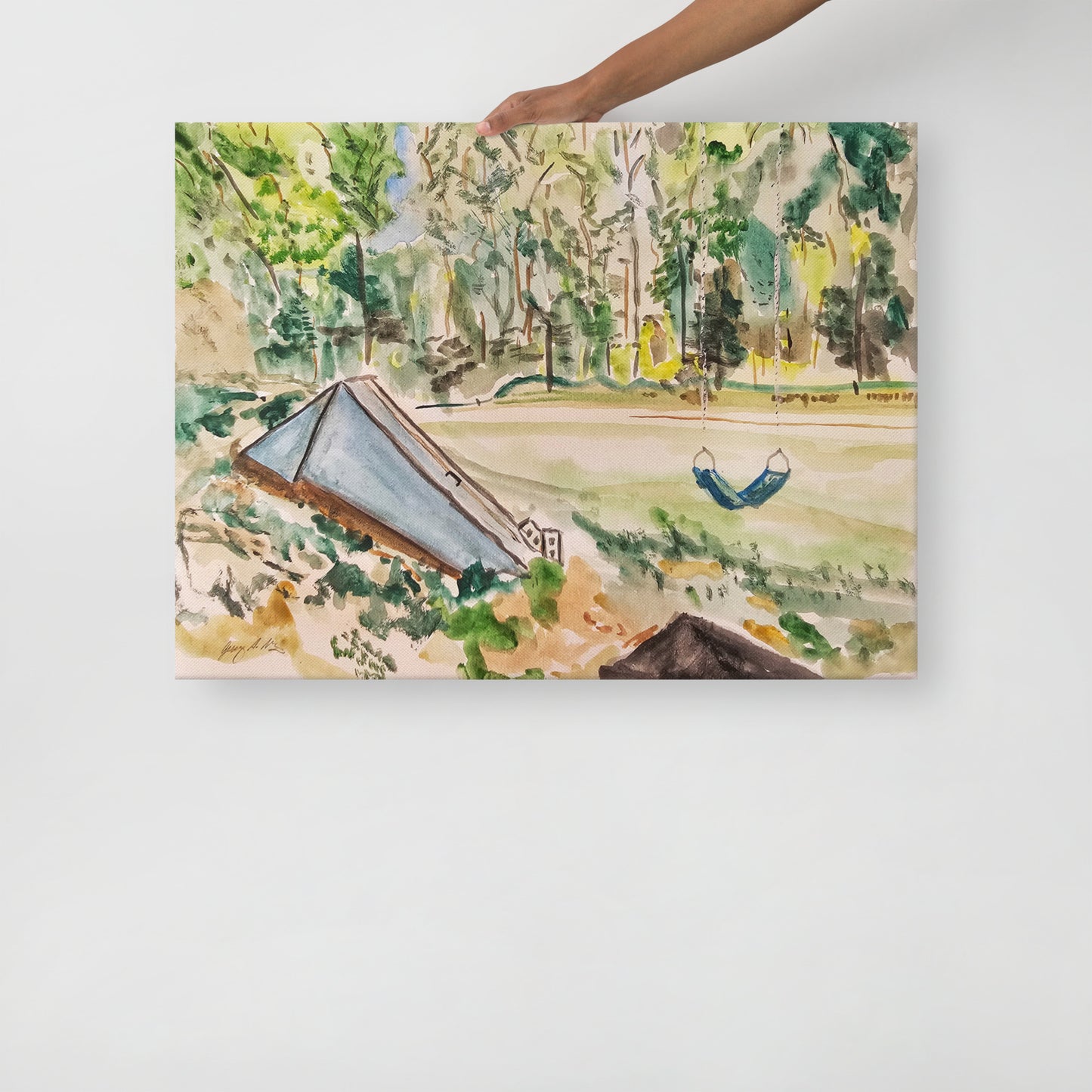 "Cellar and Swing" Low Profile Gallery Wrapped Canvas - Choose Your Size