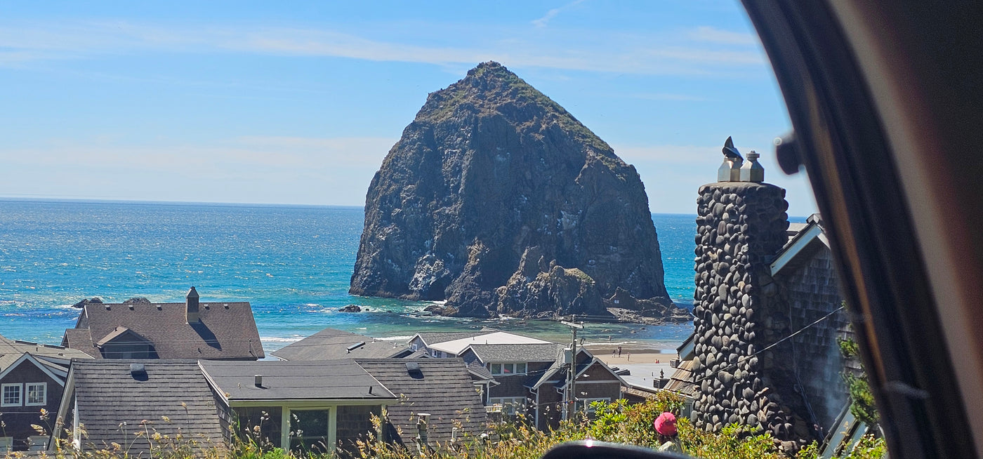 "Puffin Rock," Portland — no puffins required, just the rock that earned the name.