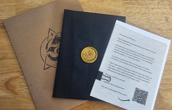 The sealed mailer arrives