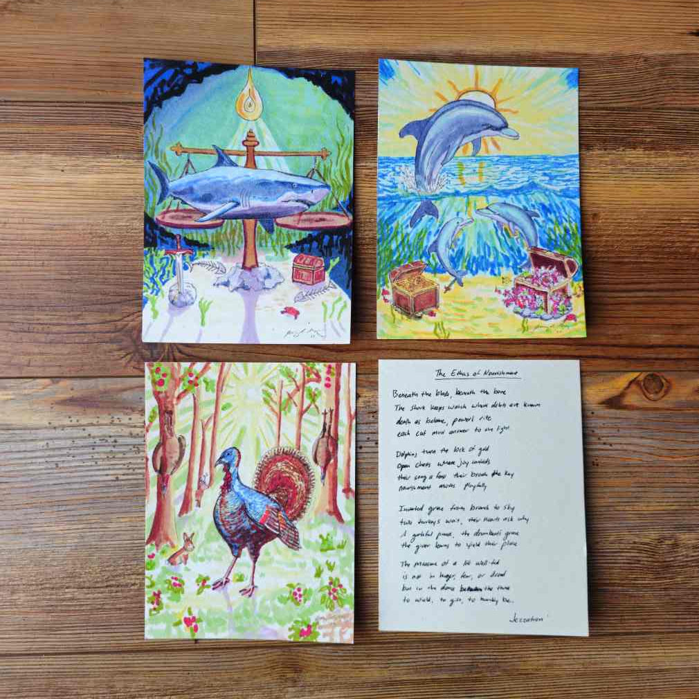 The Nourisher Fractal 4Card Animal Alchemy Set By Jezzatron