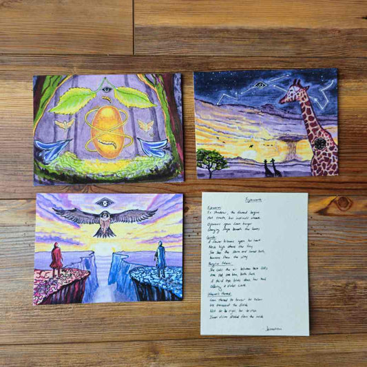 The Perception Fractal 4Card Animal Alchemy Set By Jezzatron
