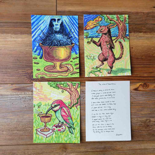 The Storyteller Fractal 4Card Animal Alchemy Set By Jezzatron
