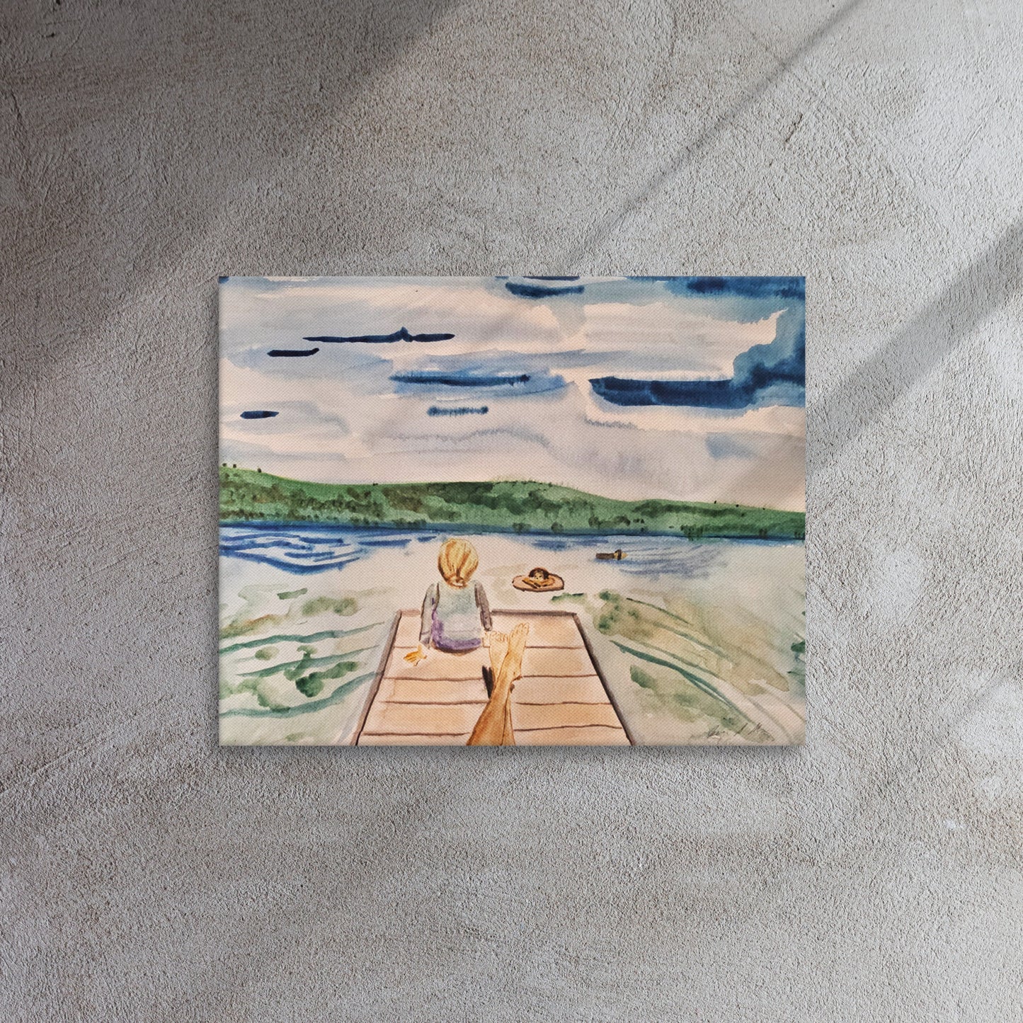 Dock at Little Fisher - Gallery Wrapped Thin canvas